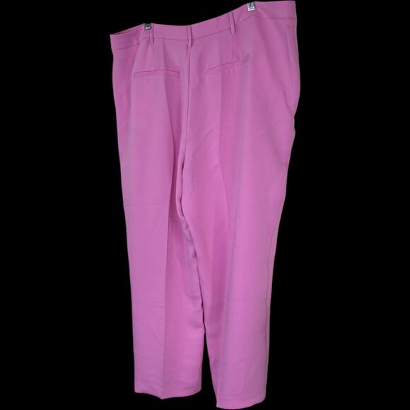 Candace Cameron Bure Petite Darted Full Straight Leg Pant Neon Pink 20P NWOT - Picture 6 of 14